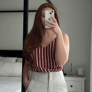 Striped cami blouse